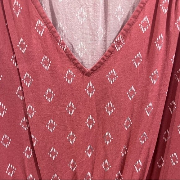 Old navy pink and white vneck sundress size small - Picture 5 of 8